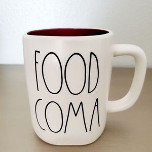 Rae Dunn FOOD COMA Ceramic Holiday Coffee Mug